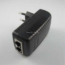 DC48V0.5A 10/100Mbps Active PoE Injector PoE Ethernet Power Adapter PSE,Power 4/5(+),7/8(-),Compatible IEEE802.3af,EU/US plug