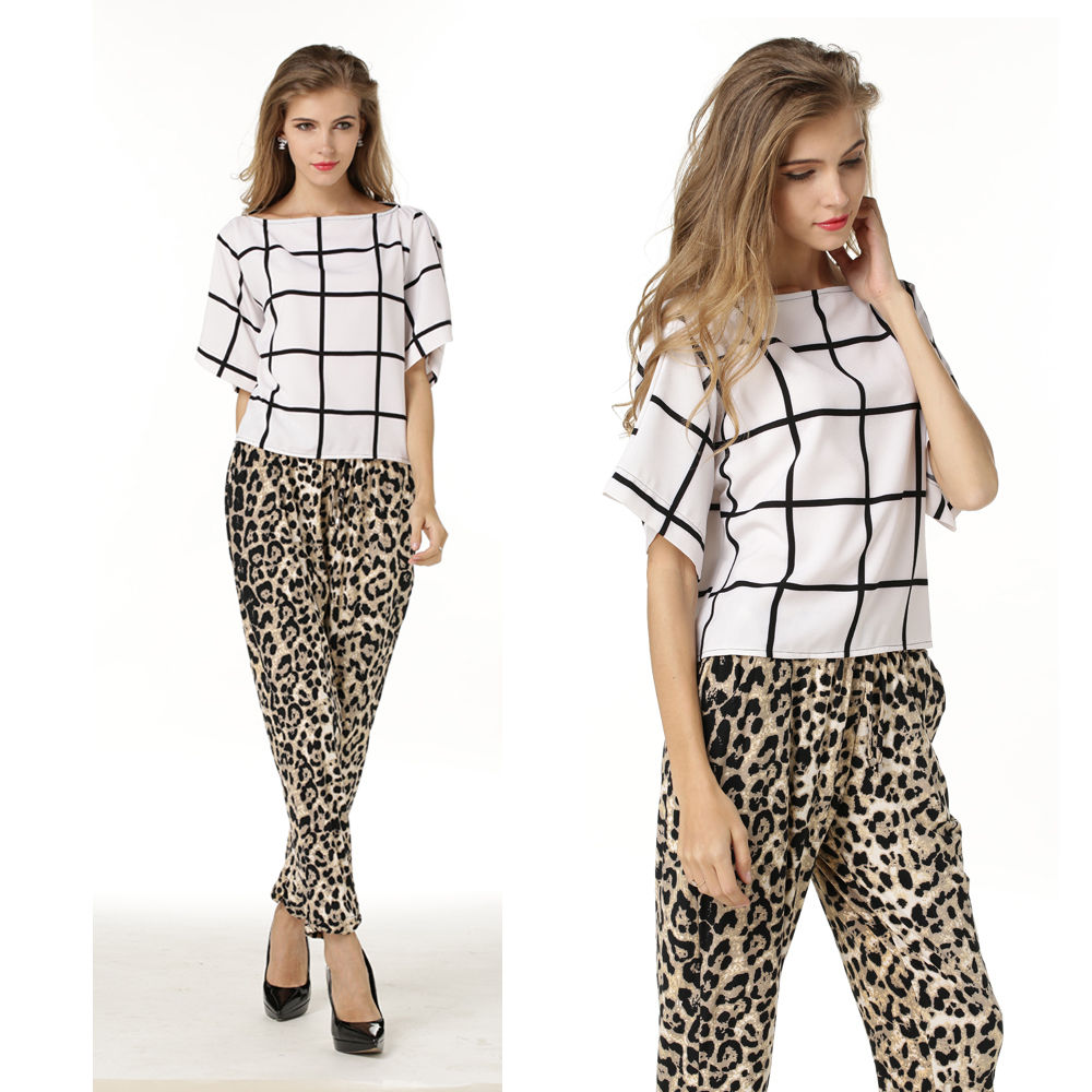 2016 Summer New Loose Plus Size Chiffon Shirt Collar Shirt White font b Plaid b font