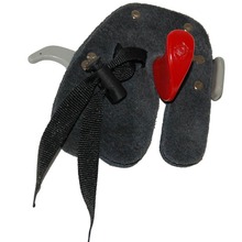 Hunting Finger Guard Arrow Archery Shooting Finger Guard Sports Supplies Black Cow Leather Armor Finger Protector