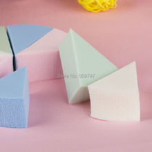 8pcs pack Triangle shaped candy color soft Magic Face Cleaning Pad Puff Cosmetic Puff Cleansing sponge