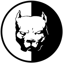 12*12CM PITBULL SUPER HERO DOG Fun Dog Personalized Car Stickers Decals Black White Red CT-520