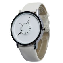 PAIDU Casual Brand Watch Men Women Simple Fashion Quartz Watch Classical Black and White Leather Band Watch Relogio Masculino