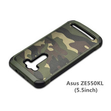 For Asus ZenFone 2 Laser ZE500KL CASE Soldier Camouflage Pattern PC+TPU Silicone Soft Cover For Asus ZenFone 2 Laser Phone Cases