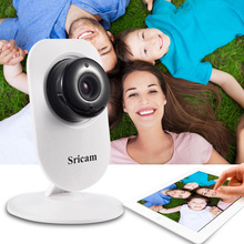 Free Shipping Sricram Smart WiFi Onvif HD 720P TF Card IP Camera with Night Vision Security Camera New Promotin High Quality