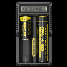 100% Brand New Nitecore UM20 Smart Battery Charger LCD Display Battery Charger Universal Nitecore Charger with usb cables 18650
