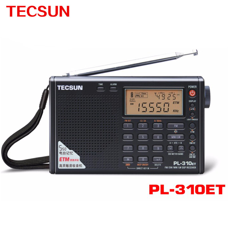Tecsun PL-310ET World Full Band Portable Stereo FM Radio FM/AM/SW/LW DSP Radio Digital Demodulation Radio Clock Free Shipping Tecsun PL-310ET World Full Band Portable Stereo FM Radio FM/AM/SW/LW DSP Radio Digital Demodulation Radio Clock Free Shipping