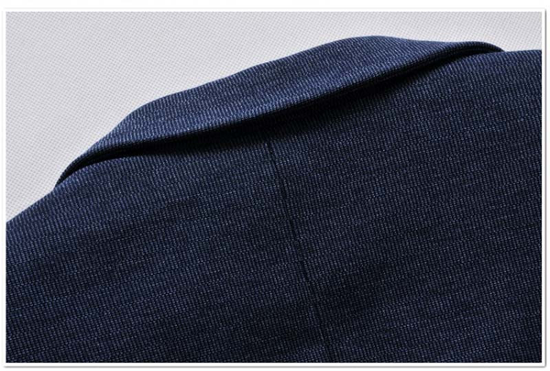 men\'s Patchwork blazers model show detail 6 