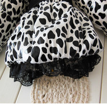 2015 Autumn Winter Wear children parkas Clothes Girls Leopard Faux Fur Collar Coat with Bow Baby