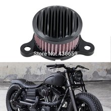 Black Air Cleaner Intake Filter Kit For Harley Sportsters XL883 XL1200 2004 2005 2006 2007 2008