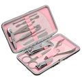 12pcs Manicure Set Pedicure Scissor Cuticle Knife Ear Pick Nail Clipper Kit Stainless Steel Nail Care