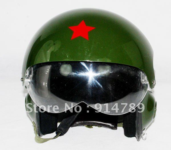 CHINESE MILITARY AIR FORCE JET PILOT FLIGHT HELMET OD 3891in Helmets