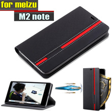 New for meizu m2 note Case Ultra thin Leather flip cover for meizu m2 note 5