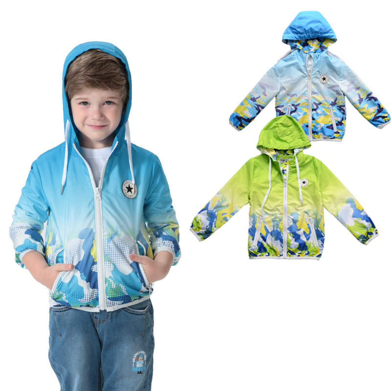 BRAND 2015 spring jackets coats kids boys jacket girl printed hoody tops kids outerwear girls spring