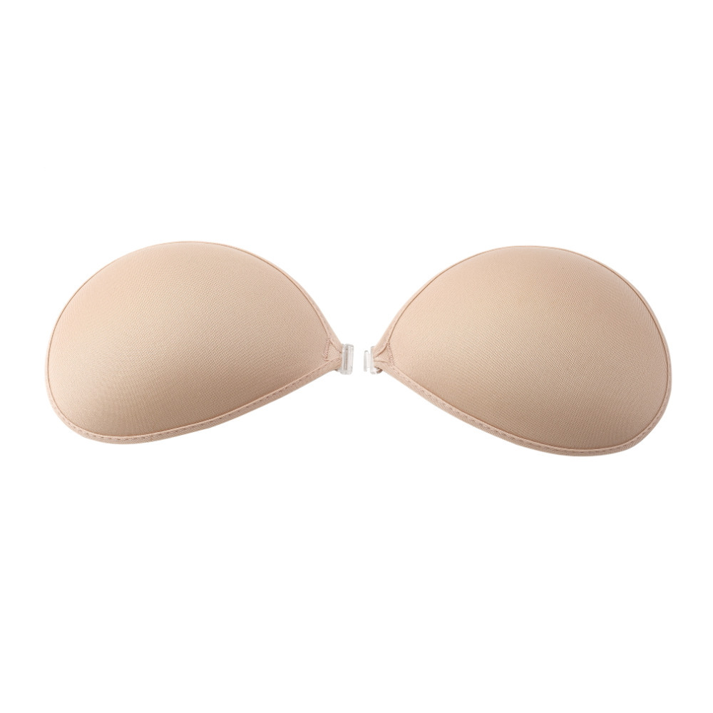 Sexy Women Invisible Strapless Bra Push Up Silicone Bust Front Closure Backless Self Adhesive Gel Size