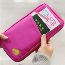 2015 New Women Men Passport Credit Card ID Card Cash Holder Organizer Bag Wallet Good Trip Cai0535