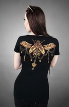 European and American creative personality Fashion Summer New Women Short Sleeve T Shirt butterfly 3D printing