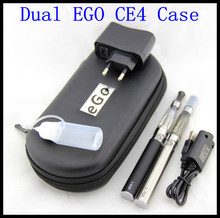 eGo CE4 Double Starter kits 2 CE4 atomizer 2 batteries in eGo zipper case 650mah 900mah 1100mah battery Electronic Cigarette set