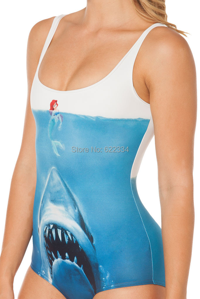 Palicy y24 синий русалка и shark galaxy один штук сексуальный леди женщины купальный костюм улыбка лицо купальник купальный ткань