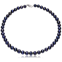 New Arrival Fine Jewelry FEIGE Jewelry Women’s Choker Necklace with Black 9mm-10mm Freshwater Pearl