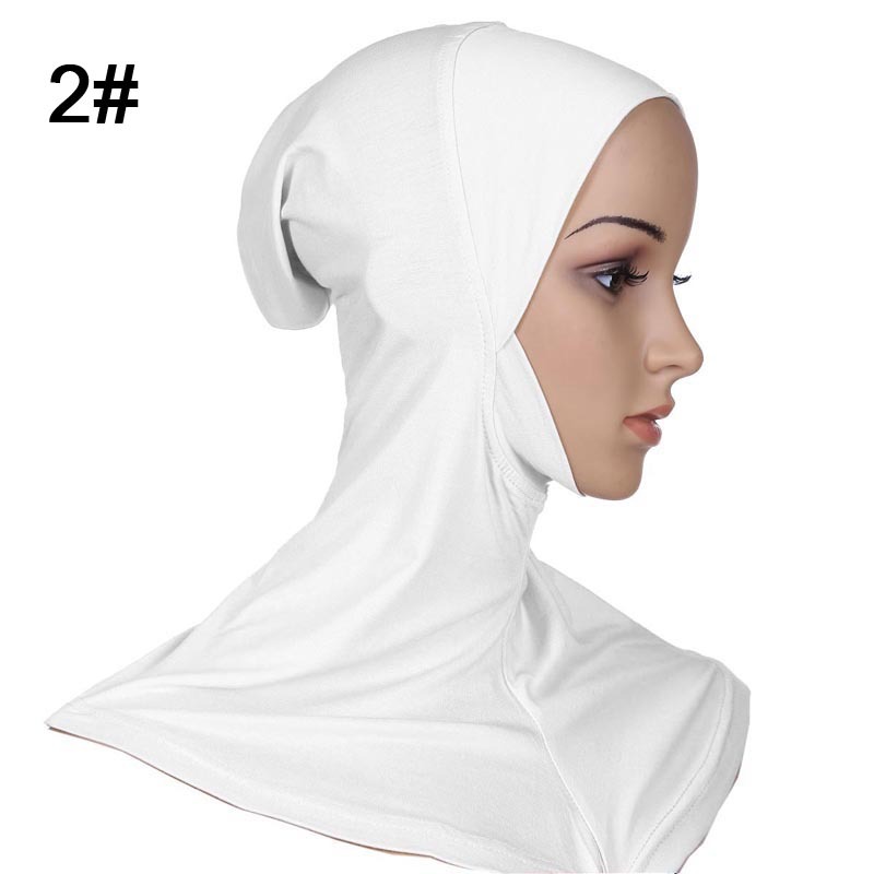 Muslim Islamic long hijab 2 white