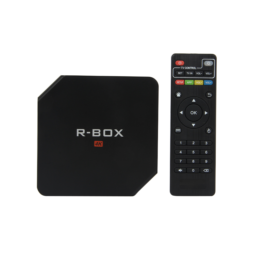 2016 NEW arrival R-BOX android tv box 2G/8G KODI 16.1 Pre-installed 4K TV BOX 100M LAN Bluetooth4.0 HDMI with LED Display