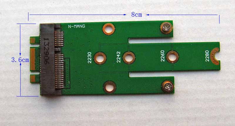  2 B  M.2 NGFF ( SATA )  mSATA SSD  