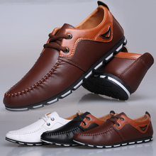 Spring male shoes commercial male casual shoes fashion shoes Moccasins breathable casual leather male