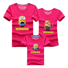 2016 Summer Family Matching Outfits Clothes Casual Short Sleeve Printed Family Look T Shirts For Mother Father Daughter Son