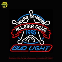 Bud Light Texas Rangers Star Neon Signs Beer Bar Pub Club Neon Gifts Neon Neon Light Signs Neon Light Available multiple 24×24
