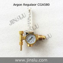 Cga580 regulador de argón AR del calibrador de presión reducida medidor de flujo de Gas para Tig máquina de soldadura