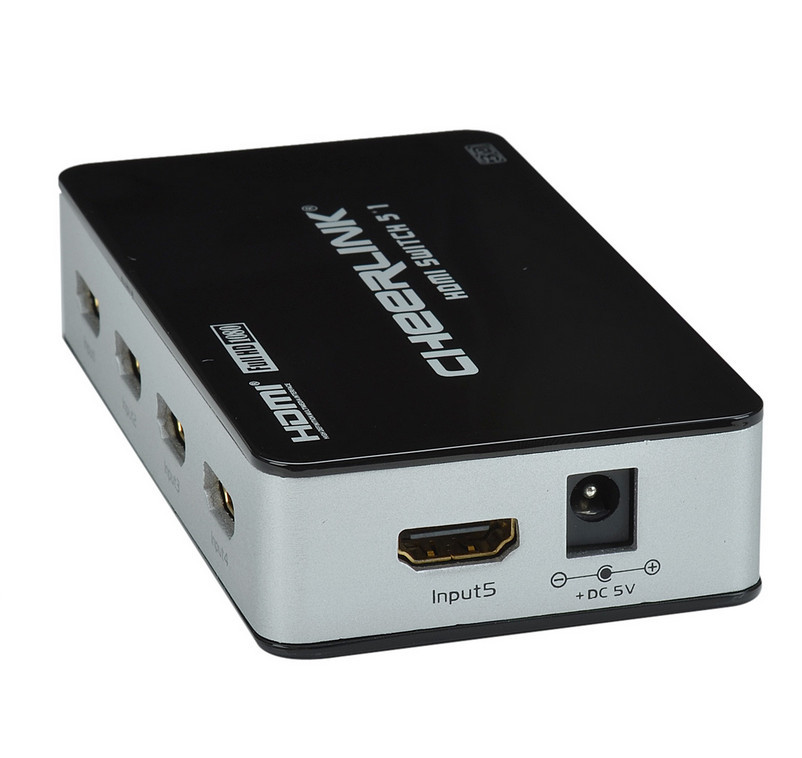 Cheerlink hsw0501bn -  1-out 1080 p 5- hdmi1.3     /   