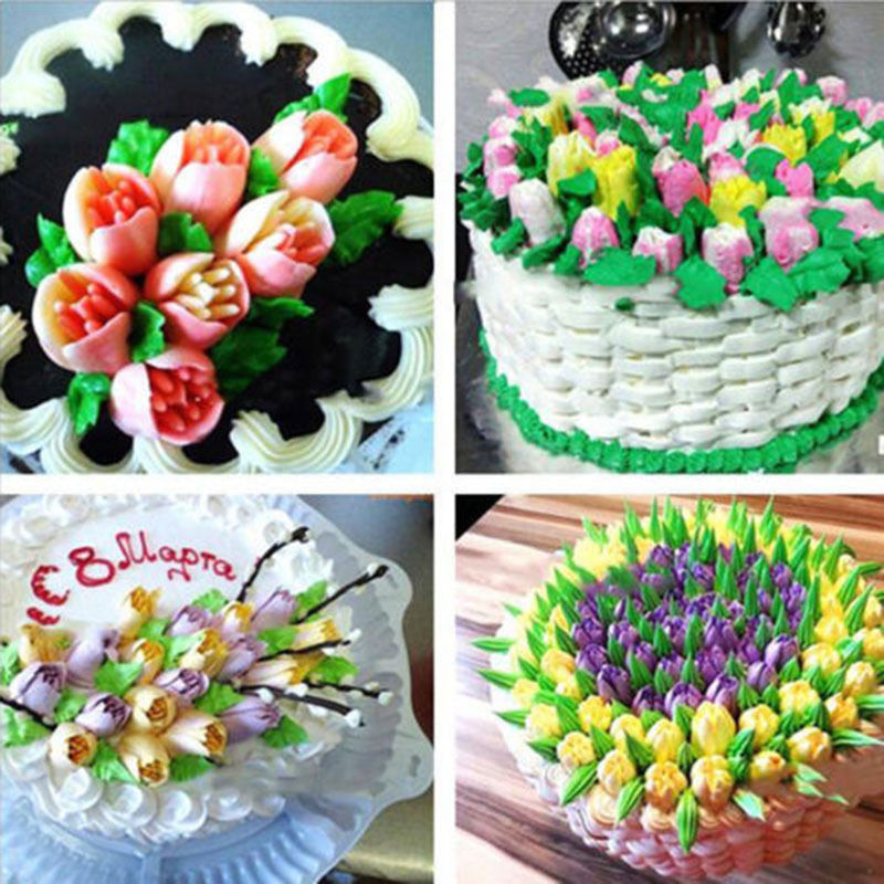 2019 15x Russian Tulip Icing Piping Nozzle Stainless Tips Flower