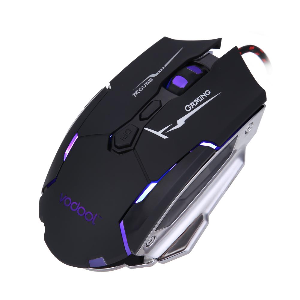 YR-3008 USB 2.0 Wired Optical Gaming Mouse for Computer PC - Silver