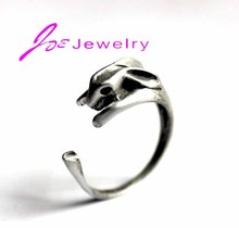1PCS Free Shipping Rabbit Rings for Woman Trendy Adjustable Rabbit Animal Wrap Rings Fine Jewelry