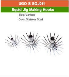 stainless steel squid jig hooks