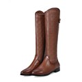 Big Size Classic Fashion Women Motorcycle Boots PU Leather Buckle
