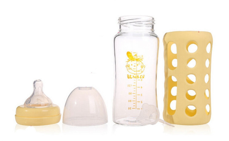 Glass Baby Feeding Bottle Nursing Milk Bottle Nuk Anti High Temperature Copo Infantil Breast-feeding Feeder For Boys Girls (8)