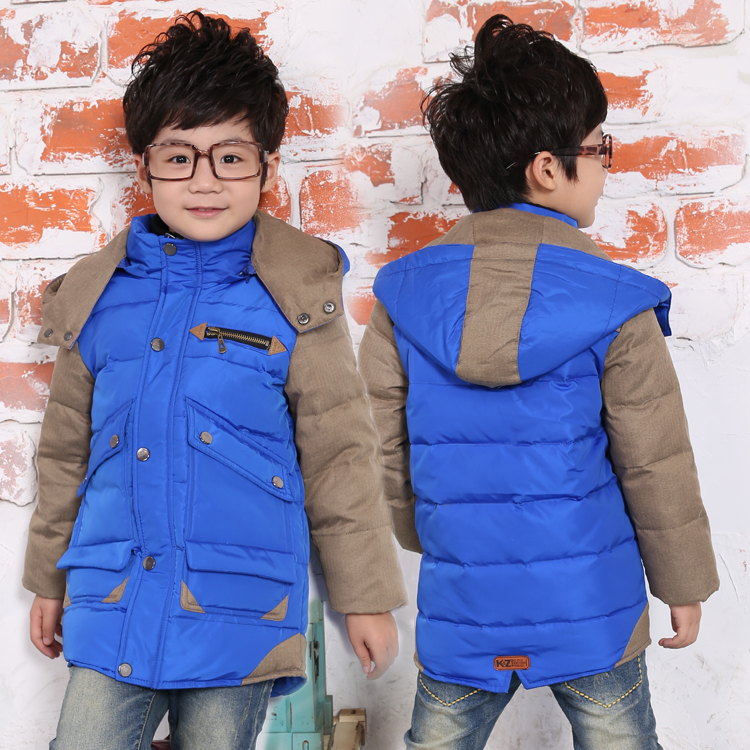 2014 new Children's down jacket and long sections boy authentic Korean children's wear thick winter coat tide Specials