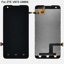 Phone Screen Replacement For ZTE Geek V975 U988S LCD Display With Touch Screen Digitizer Assembly Black Color Wholesale 5pcs/lot