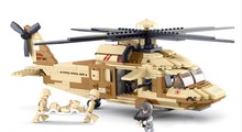 439PCS/set Military toy fighter Modern warfare Black Hawk helicopters blocks bricks boy toy compatible with lego