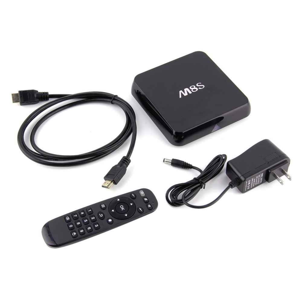 1Set M8S Quad Core Smart Android TV Box XBMC 13.2 Android 4.4 Media Player Hot Worldwide