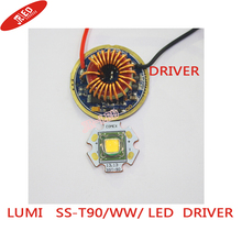 1 шт. Luminus SST-90 30 Вт из светодиодов излучатель света 2250LM теплый белый 3000 К модуль печатной платы 20 мм медь + SST-90 из светодиодов водитель борту