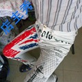 Mens British Flag Jeans Pants Colored Drawing Tower Printed Fashion SKinny White Jeans Casual Stretch Jeans