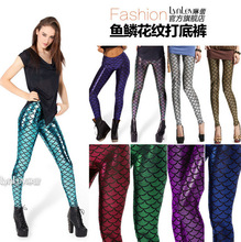 2015 Women Sexy Hot AURORA SKYE HEX COLOUR Mermaid Leggings Space printed pants Sale