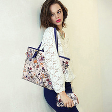 2015 New Women Ethnic Handbags National Flowers Messenger Bags Summer Composite Spain Bags Woman Neverfull Chinese