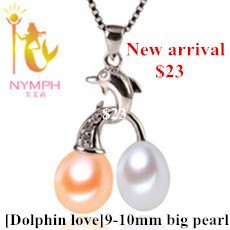 NYMPH_jewelry_Exclusive_styles_9_10_mm_natural_freshwater_pearl_necklace_pendant_100_S_925_sterling_silver_pendant_Dolphin_.jpg_200x200
