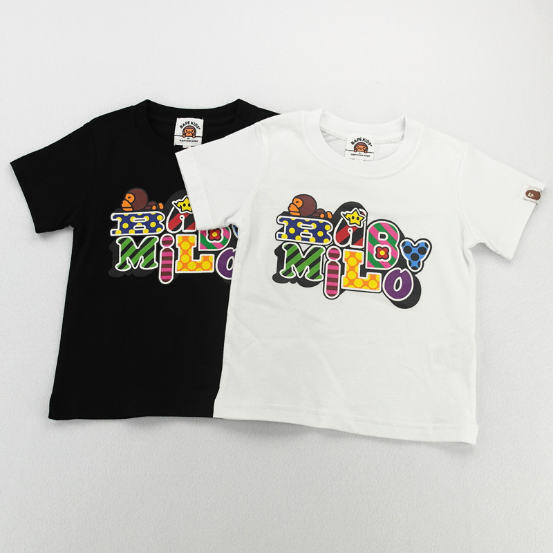 New Summer Baby Kids Boys T Shirt Short Sleeved Tee Bape patten Best Children Tees Cotton