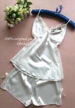 Pajamas Pyjamas set Women Female Sleep set Women’s Deep V-neck Sexy Spaghetti Strap Shorts Sleepwear home wear