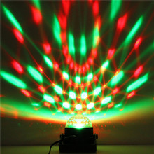 Mini RGB LED Crystal Magic Ball Stage Effect Lighting Lamp Bulb Party Disco Club DJ Light