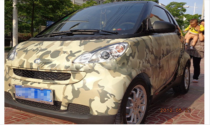 Top grade camouflage vinyl car wrap sticker film 12 x60 air release for car body decoration
